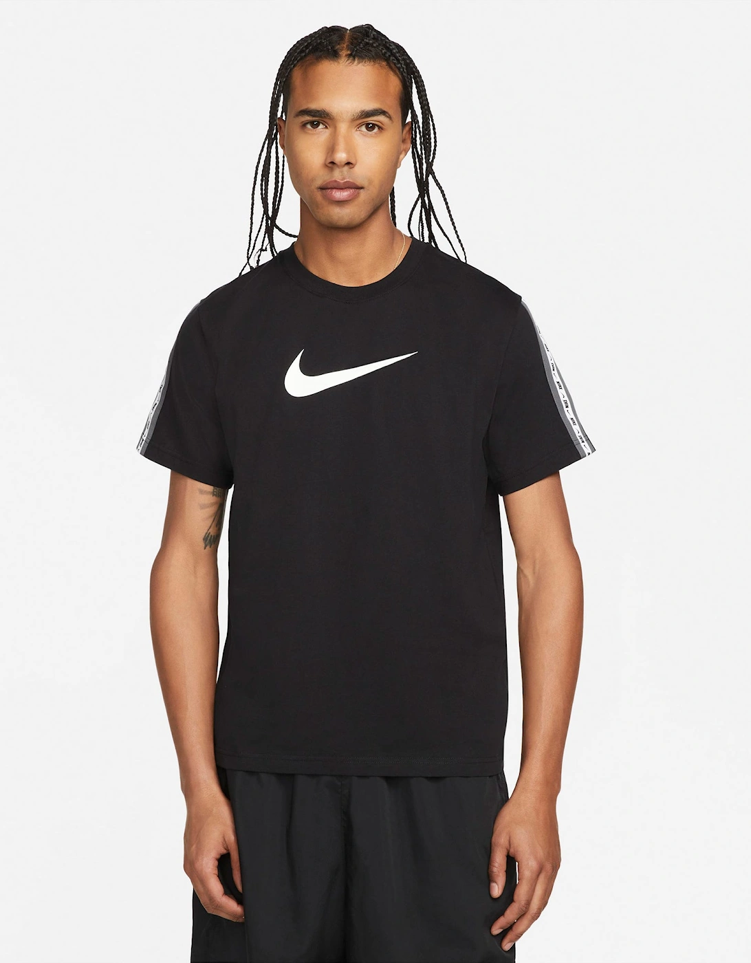 Big Swoosh Tape T-Shirt Black, 5 of 4