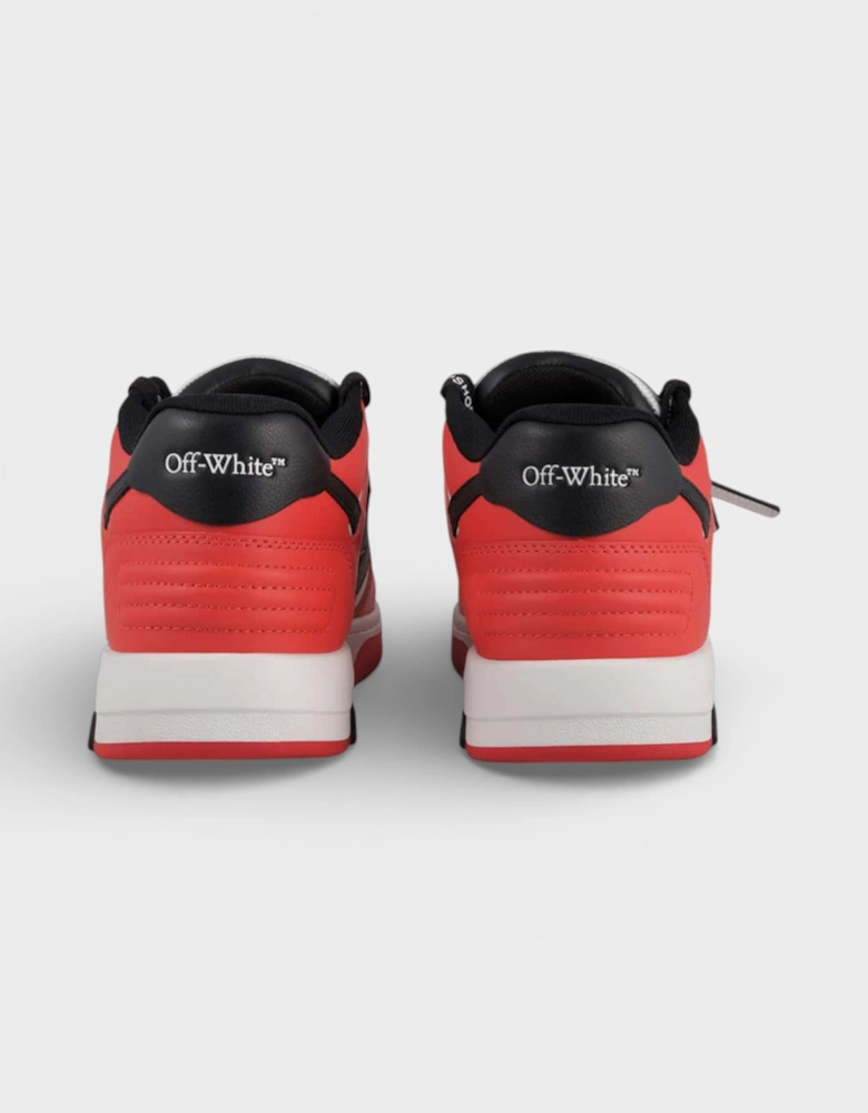 Out Of Office Leather Sneakers Red Black