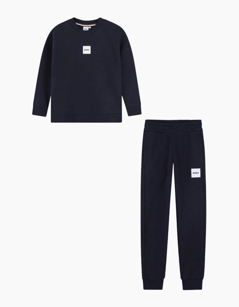 BOSS NAVY BOY/TEEN TRACKSUIT J52965/J52907