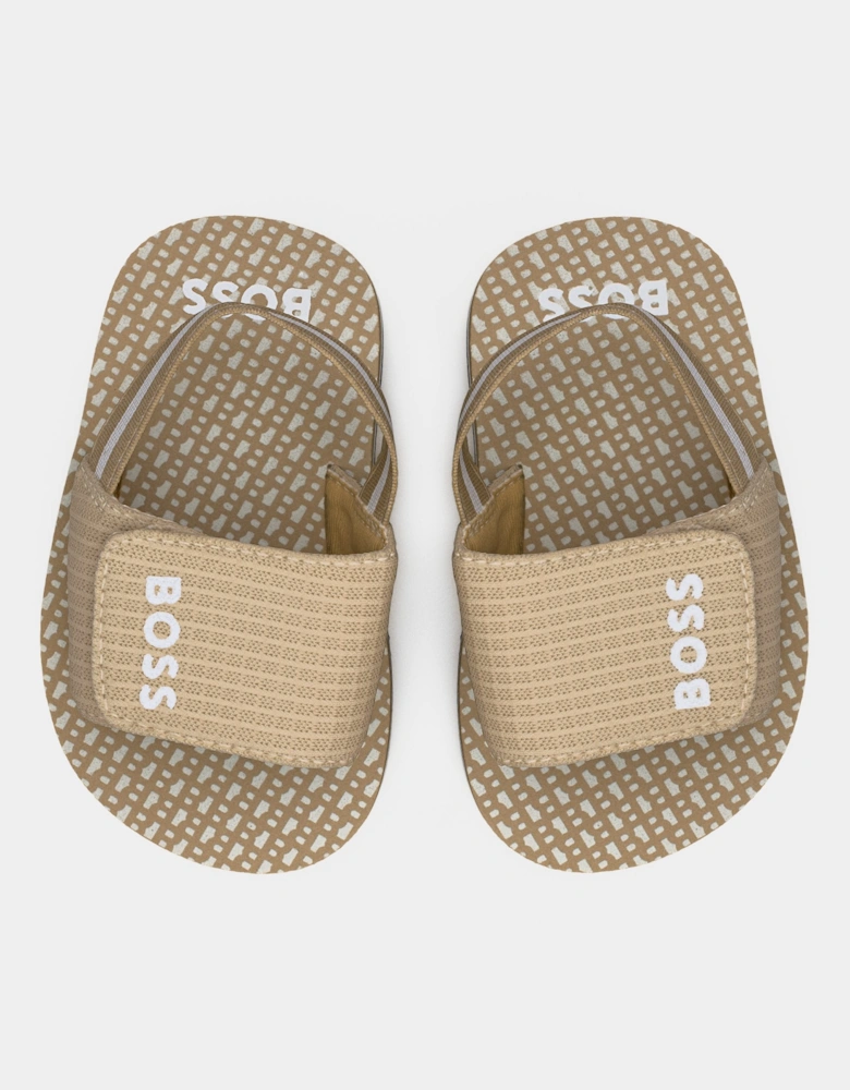 BOSS TODDLER/KID STONE SLIDERS J52820