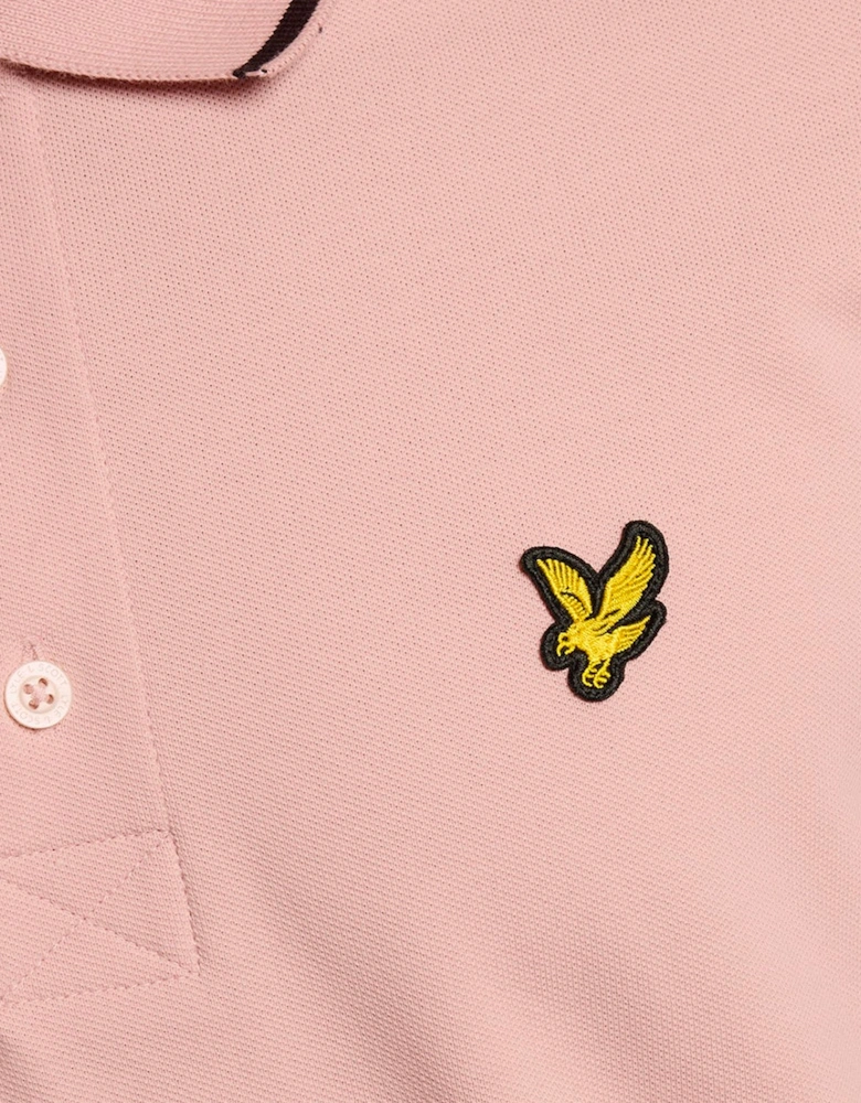 Lyle & Scott Tipped Polo Shirt Pink Grapefruit