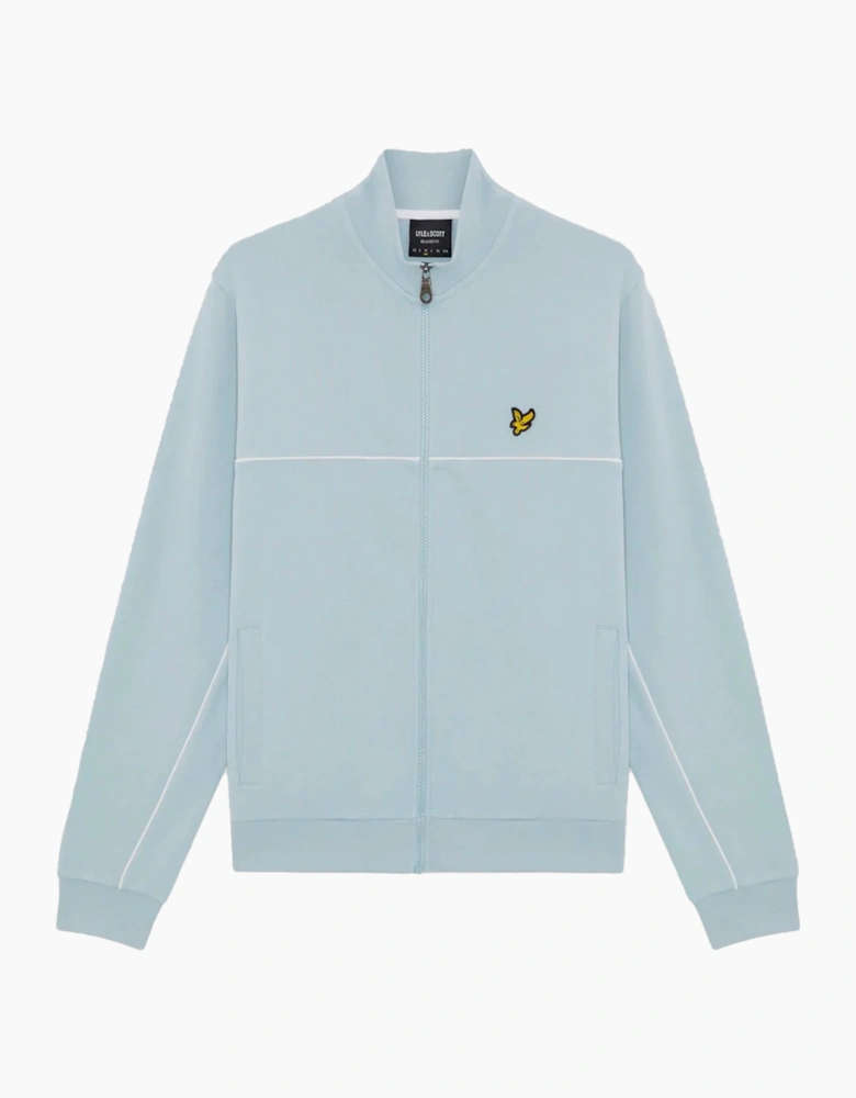 Lyle & Scott Piped Full Zip Track Top Opal Blue