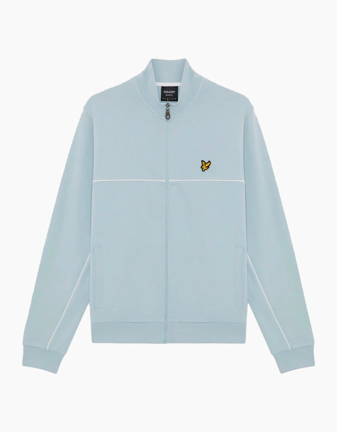 Lyle And Scott Men's Blue Lyle & Scott Piped Full Zip Track Top Opal  Xl