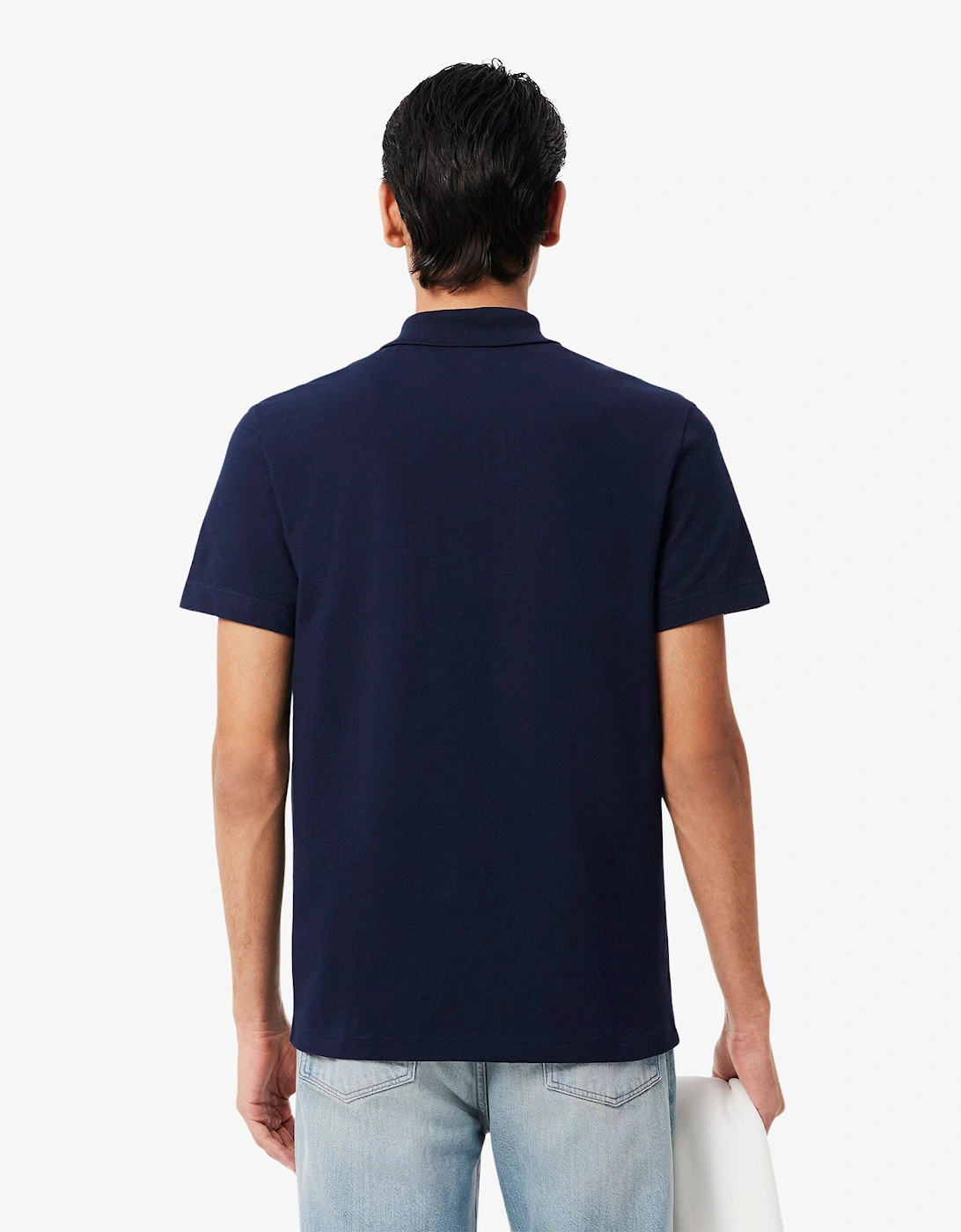 Short Sleeved Mens Polo Shirt - Navy Blue 166