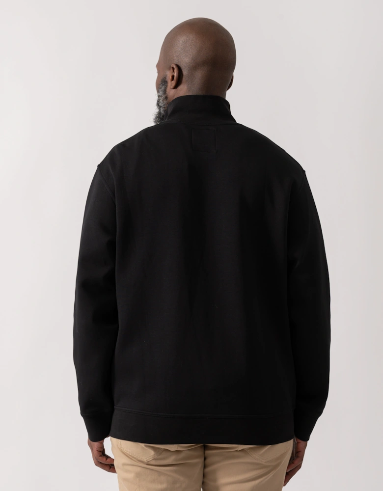 Mens Embroidered A|X Logo 1/4 Zip Sweatshirt - Black UC001