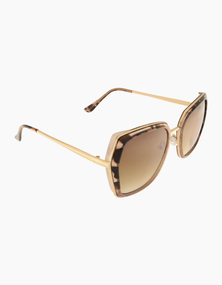 Olivia Retro Trendy Sunglasses In Topaz
