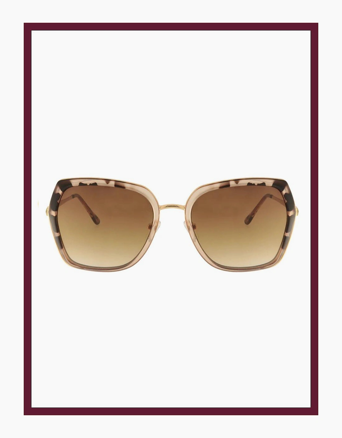 Olivia Retro Trendy Sunglasses In Topaz, 4 of 3