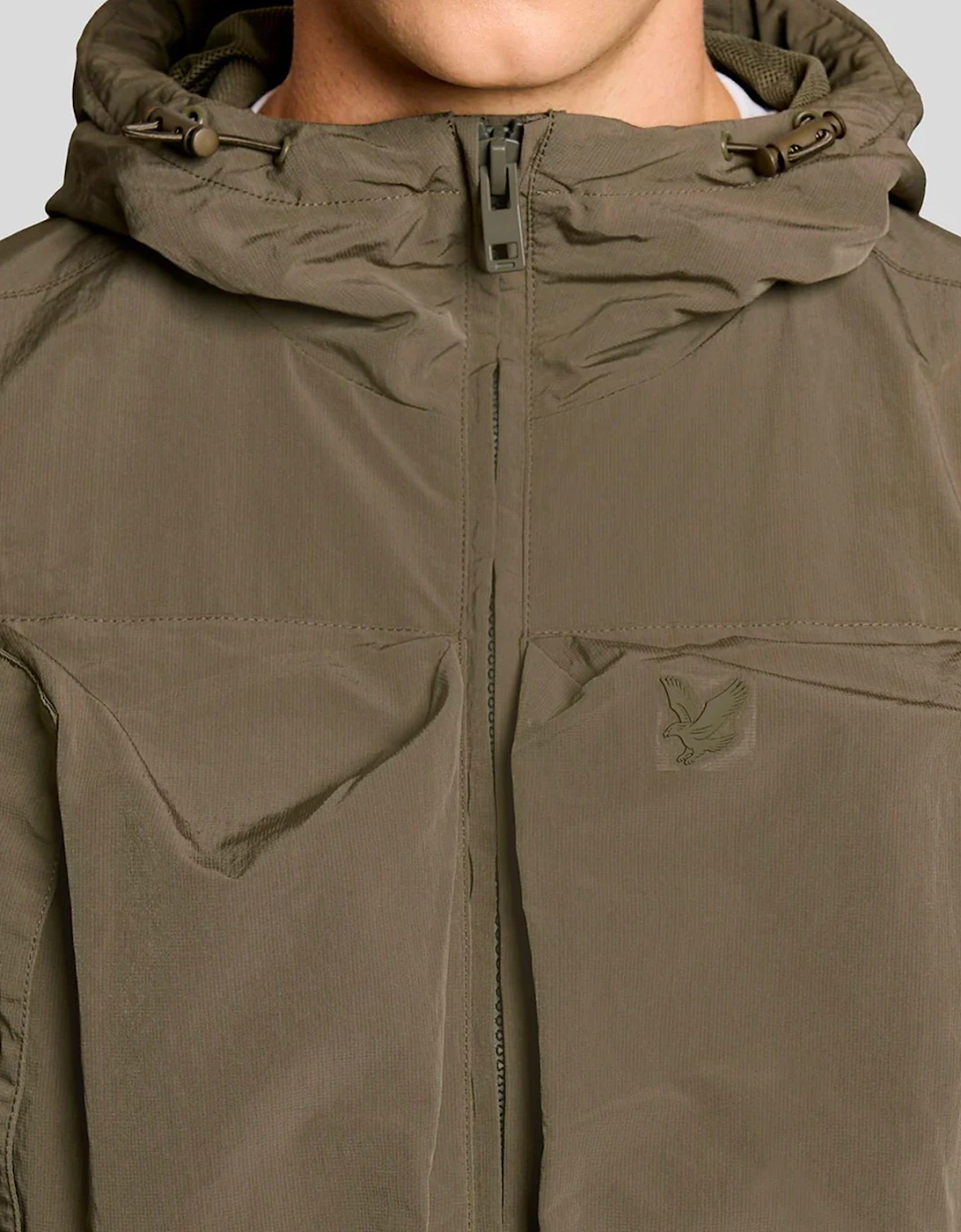 Lyle & Scott Lightweight Ripstop Windcheater Khaki Ash