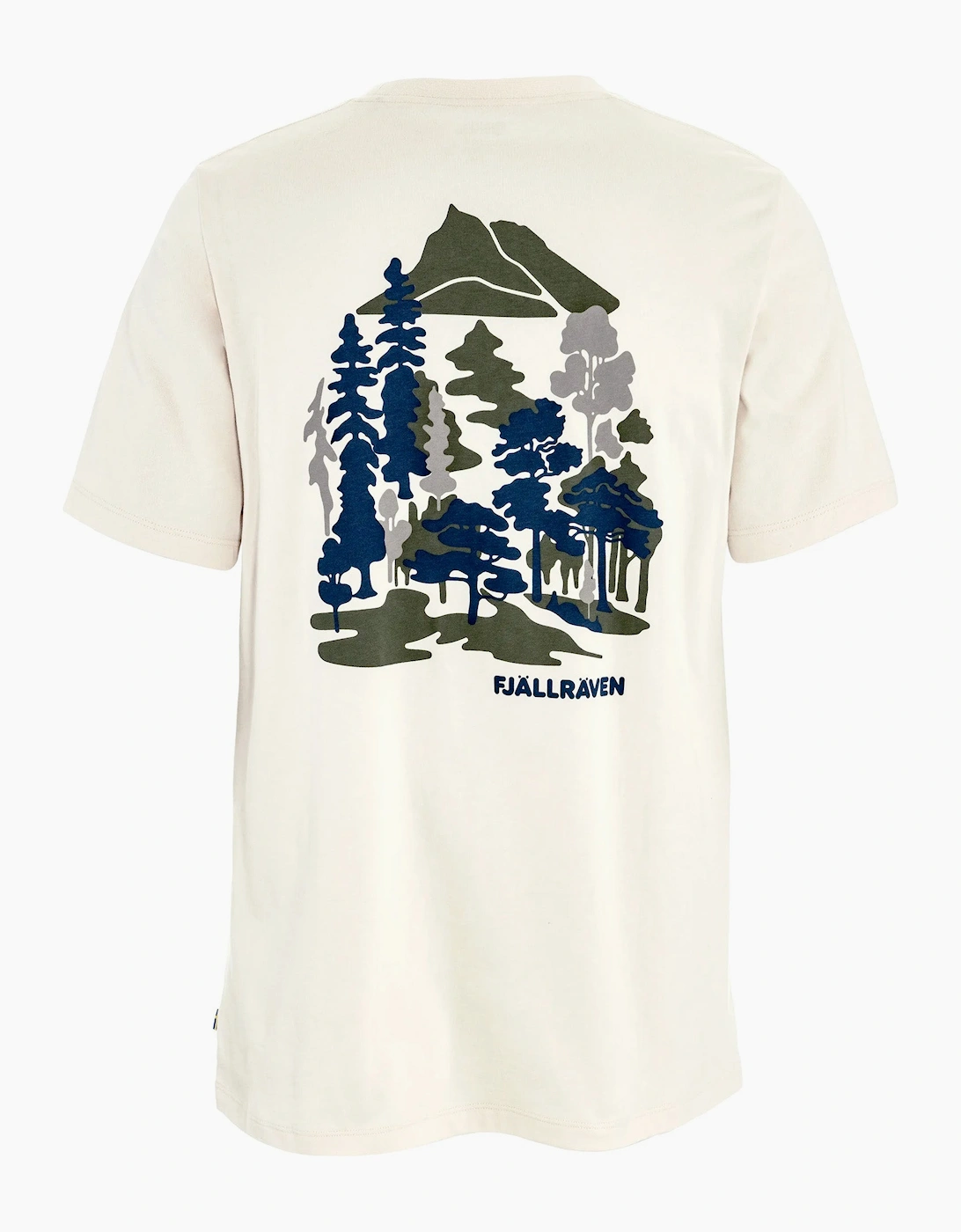 Fjallraven Men's White Swedish Forest T-Shirt - Size: 42