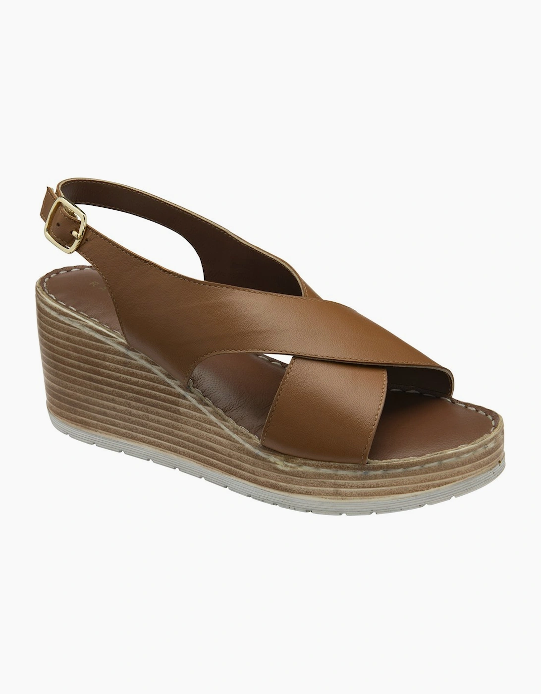 Ravel Women's Brown Branton Wedge Sandals - Size 4