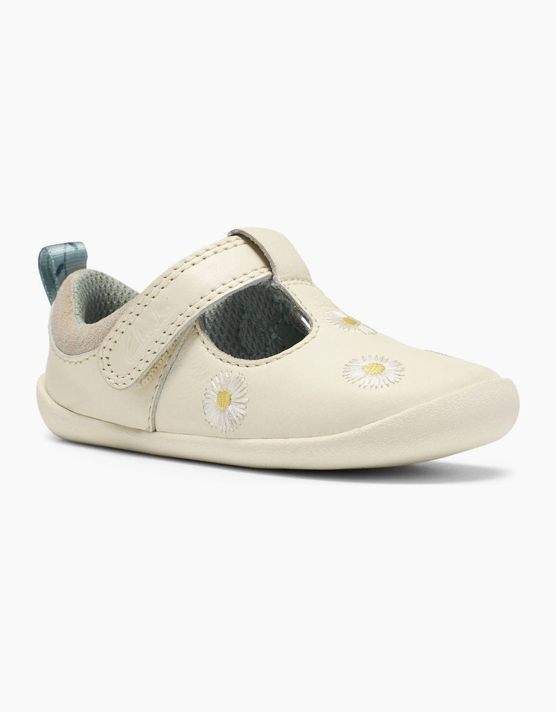 Clarks Girls Cotton Combi Lea 'S Roamer Flora T Prewalkers - Size: 4.5/G (Wide) Kids