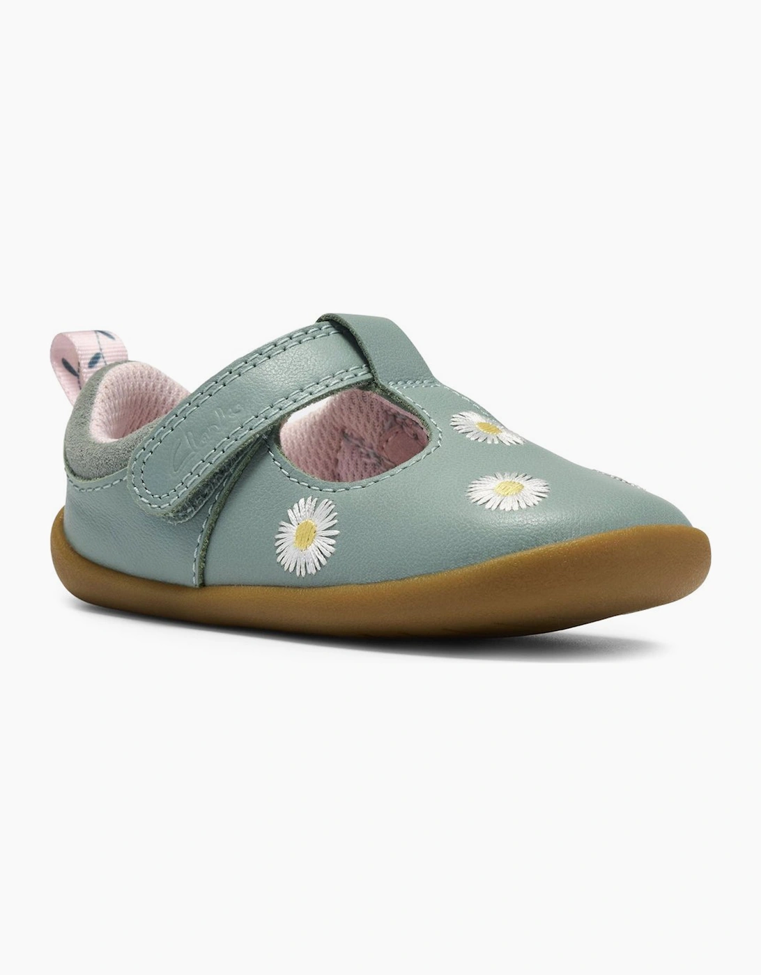 Clarks Girls Grey 'S Roamer Flora T Prewalkers - Size: 3.5/F (Standard) Kids