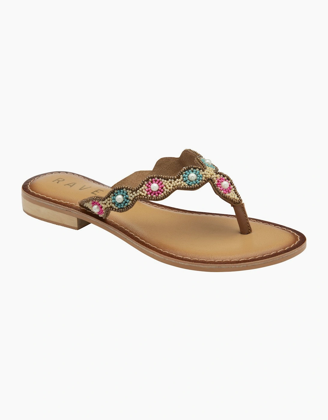 Rumi Womens Toe Post Sandals, 5 of 4