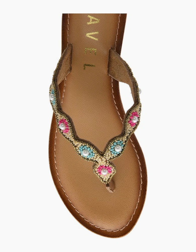 Rumi Womens Toe Post Sandals