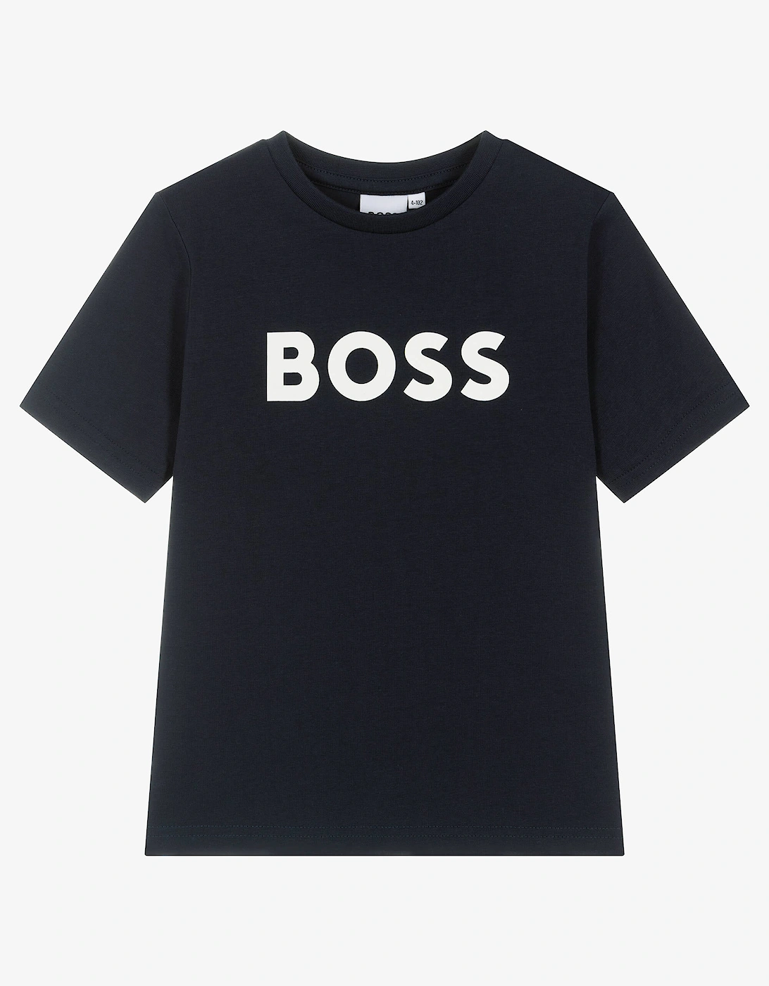 Hugo Boss Boys Blue/White 'S Boss Navy Classic T Shirt - Size: 8 Years Kids