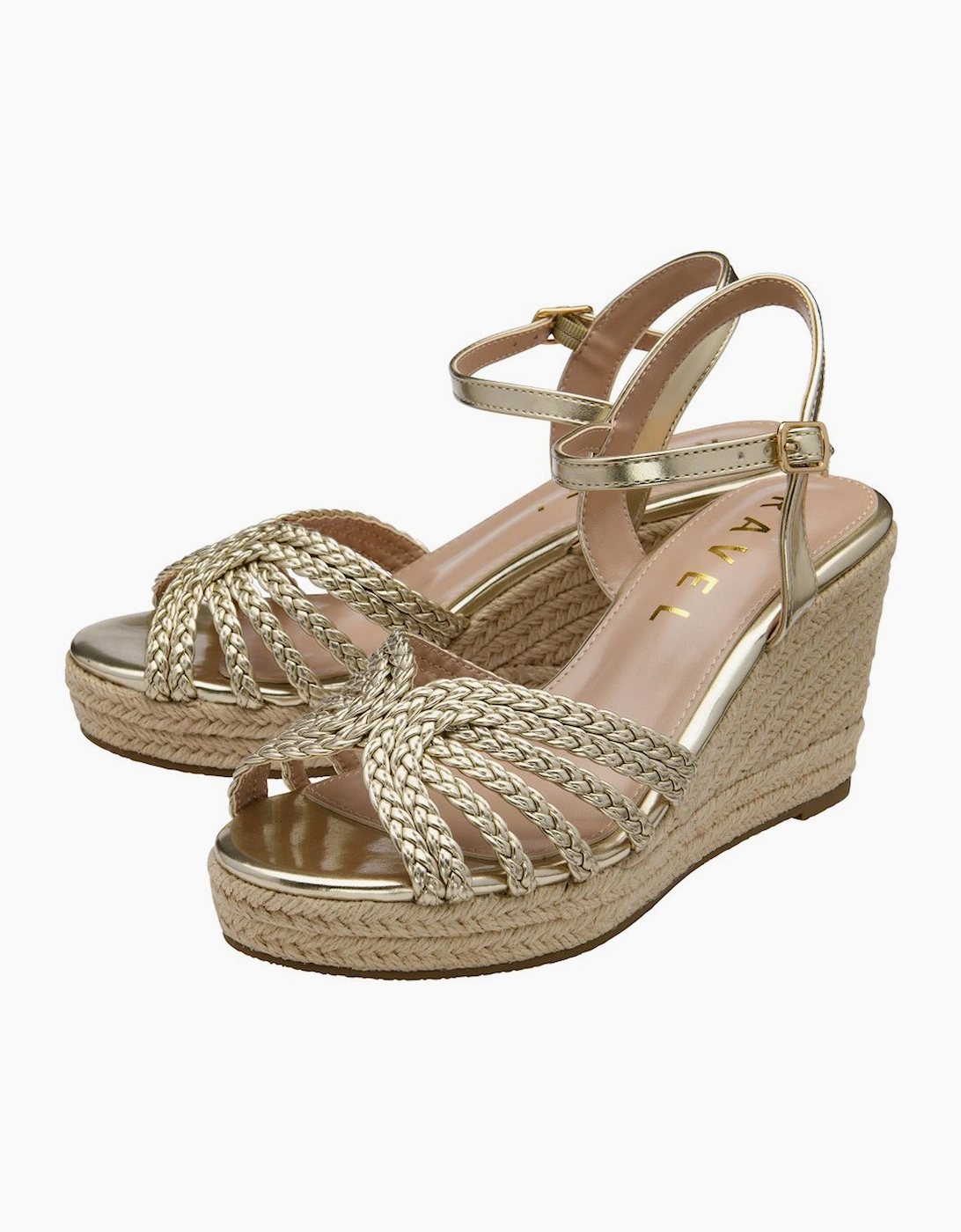 Grundy Womens Wedge Sandals