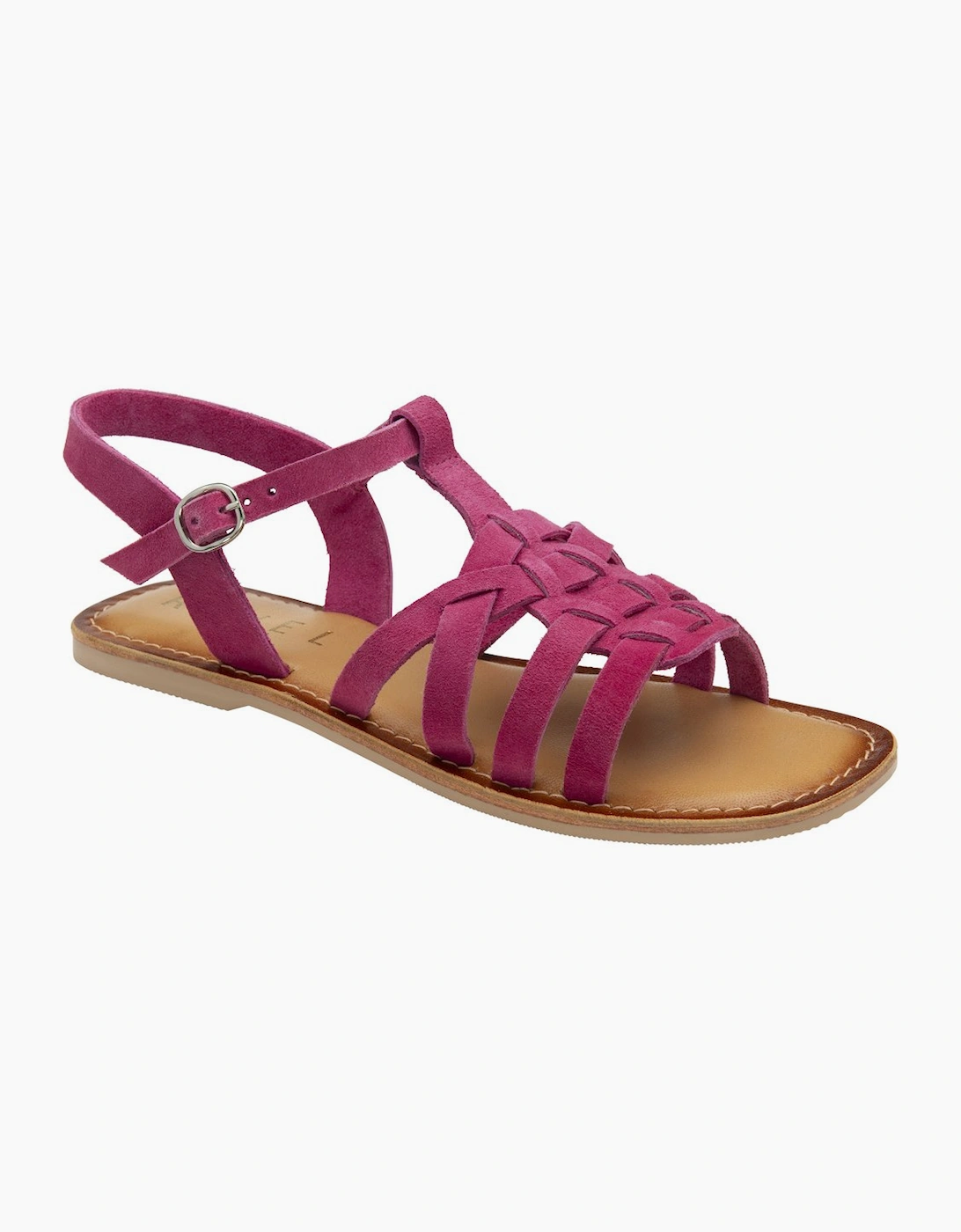 Ravel Women's Fuchsia Suede Laver Sandals - Size 5
