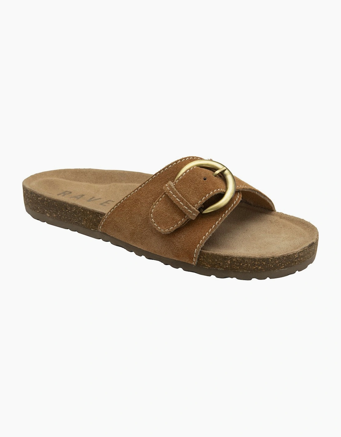 Ravel Women's Brown Salton Slider Sandals - Size 6
