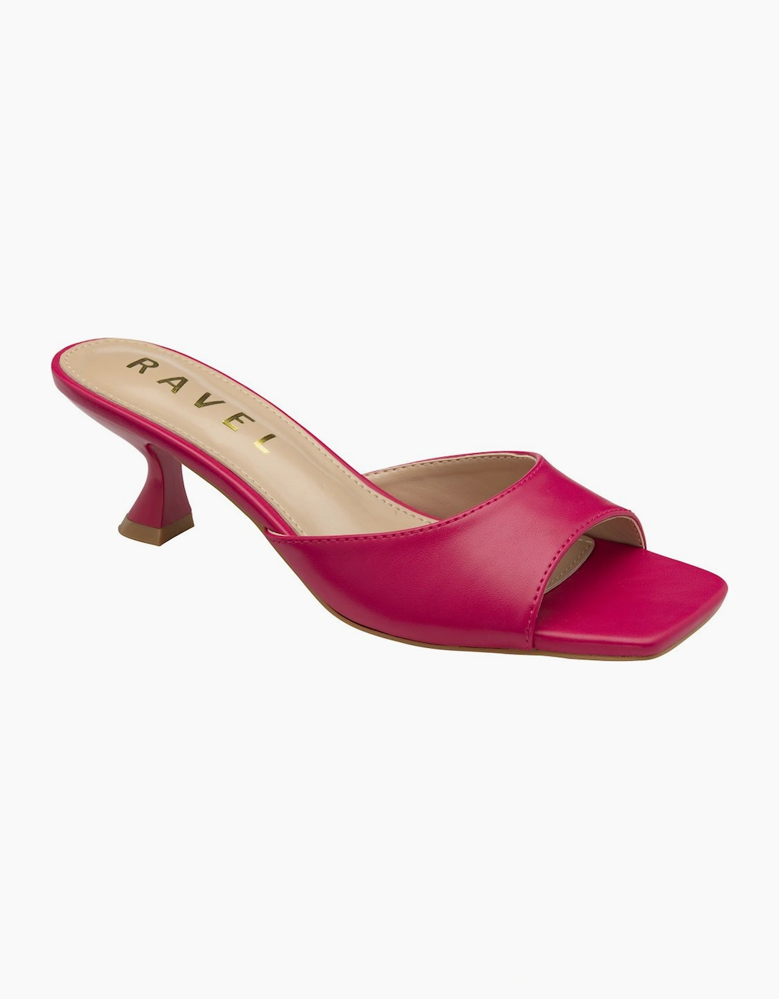 Ravel Women's Pink Pu Blanch Heeled Sandals  Size 5