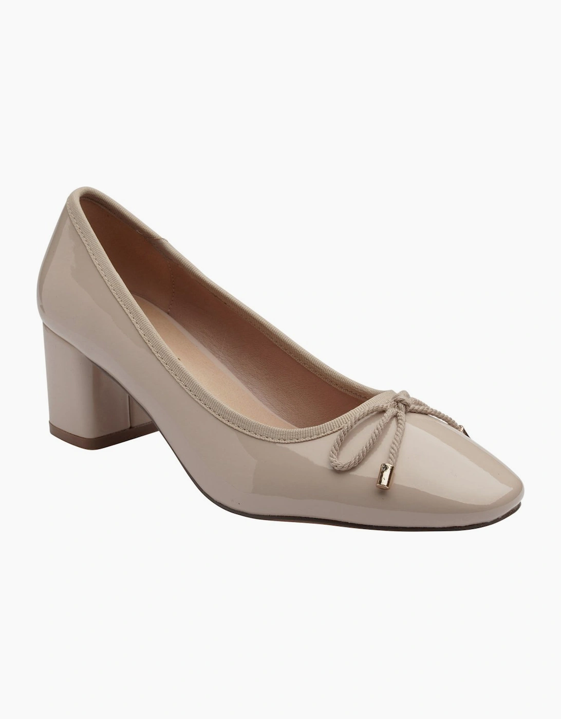 Ravel Women's Nude Patent Synth Darton Court Shoes  Size 7