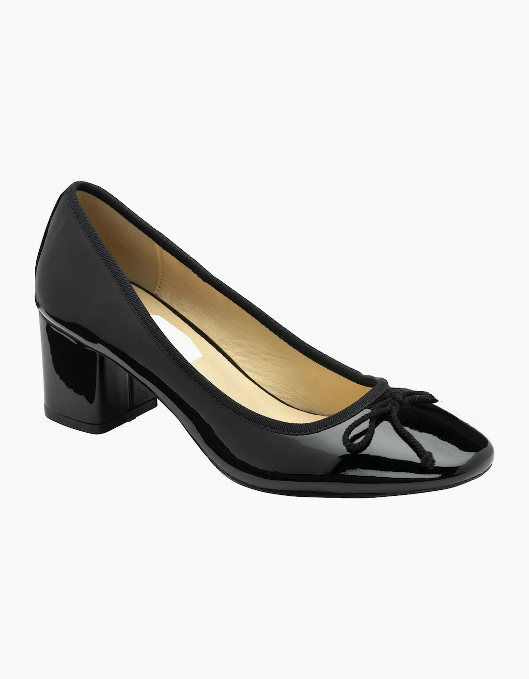 Ravel Women's Black Patent Synth Darton Court Shoes  Size 6
