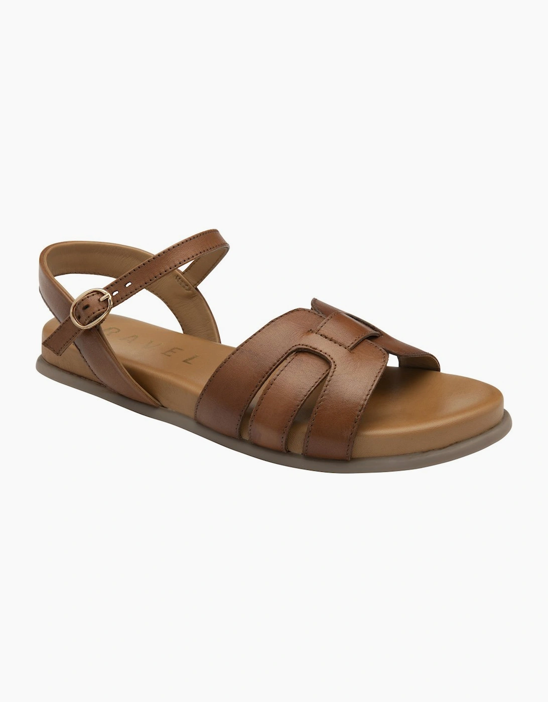 Ravel Women's Tan Keld Leather Slingback Sandals - Image 3