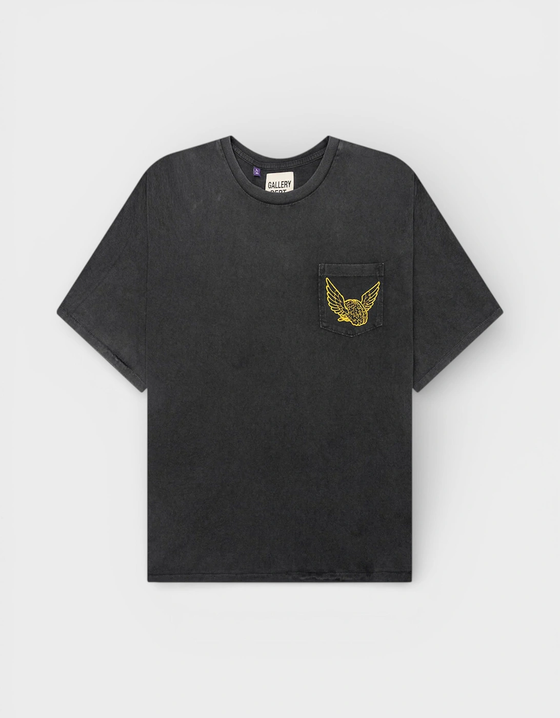 Flying Brain Pocket Tee Vintage Black, 5 of 4