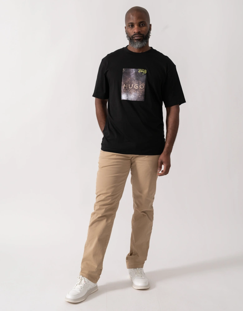 HUGO Doreston Mens Graphic T-Shirt - Black 001
