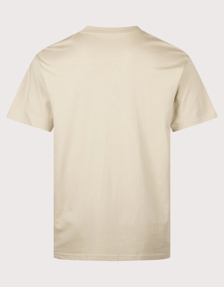 Relaxed Fit Script Embroidery T-Shirt