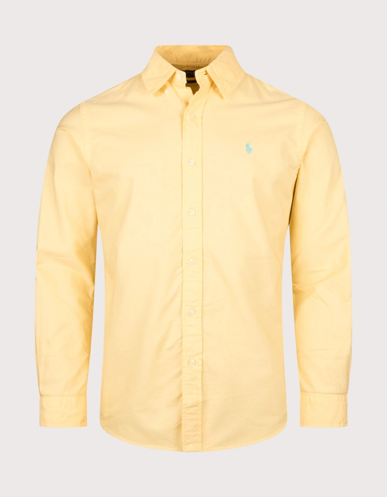 Custom Fit Garment-Dyed Oxford Shirt
