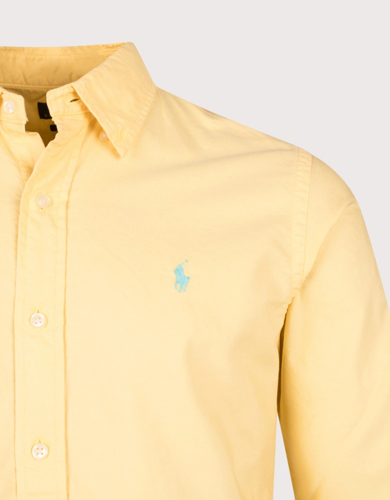 Custom Fit Garment-Dyed Oxford Shirt