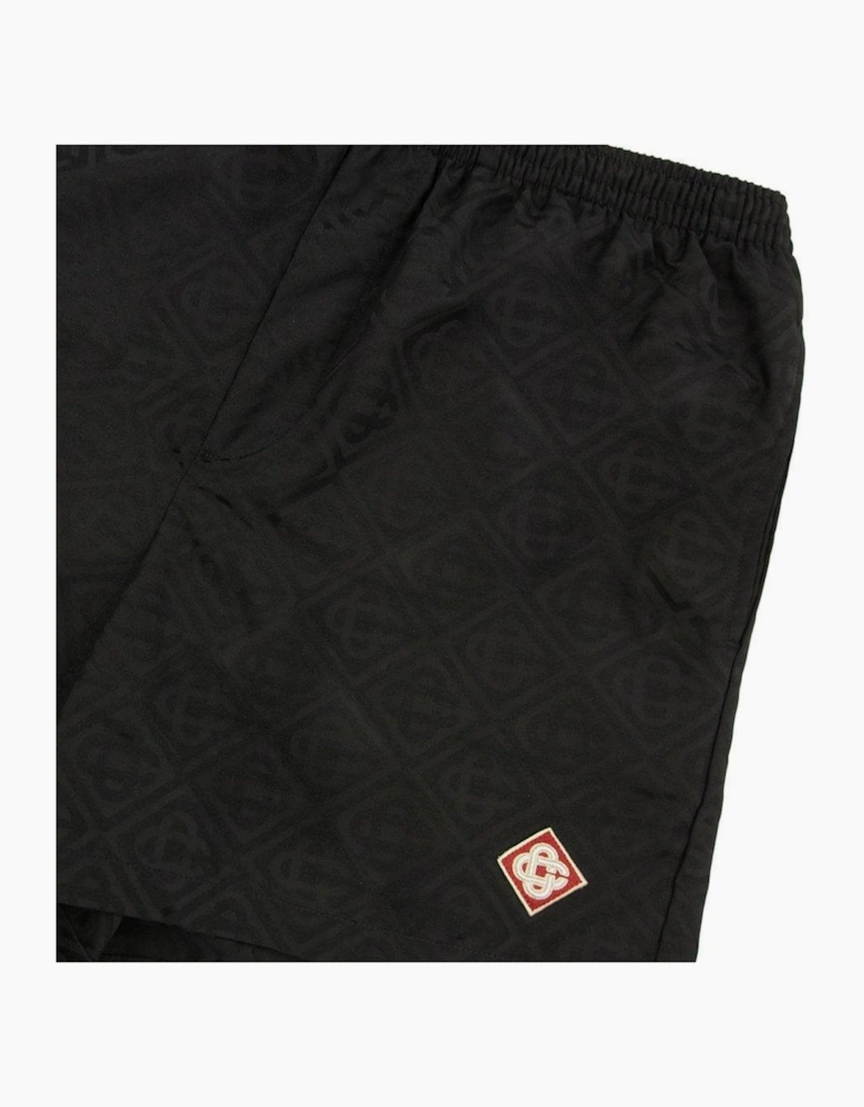 Mono Logo Swim Shorts Black