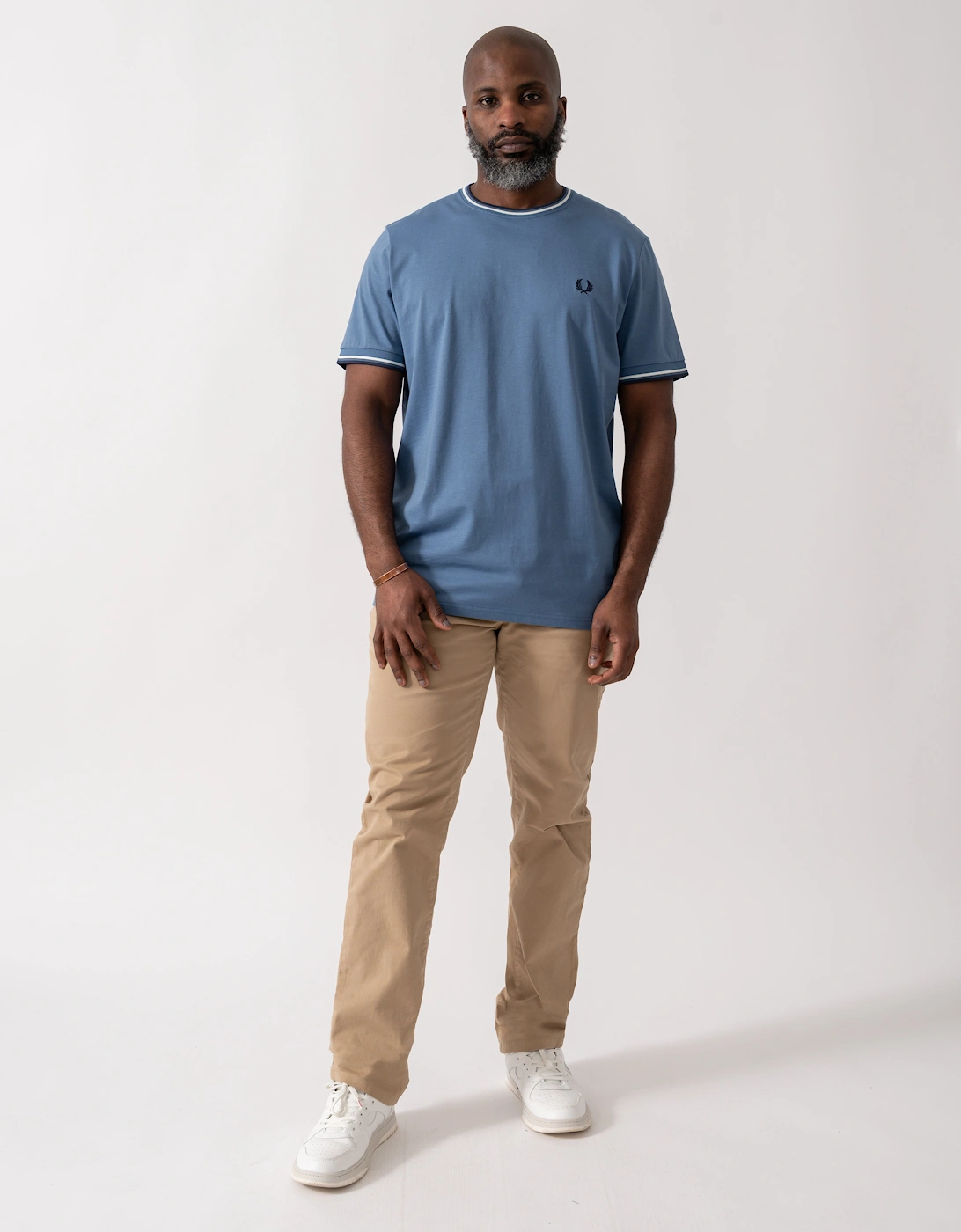 Mens Twin Tipped T-Shirt - Ace Blue/Snow White/Tennis Blue 89A