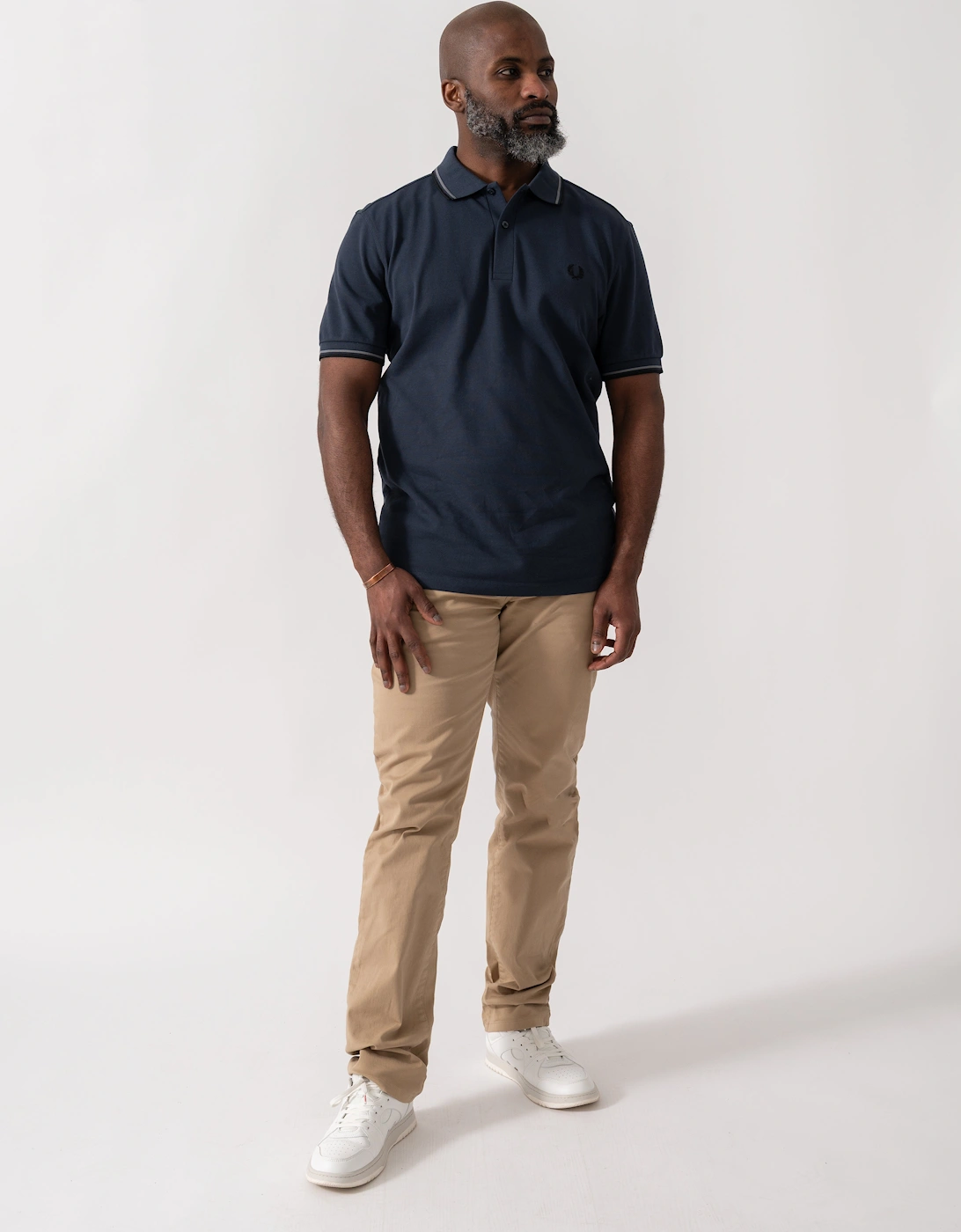 Mens Twin Tipped Signature Polo Shirt - Dark Airforce/Stockport Blue/Black 01B