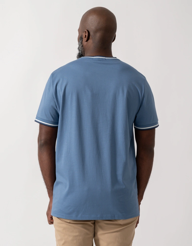 Mens Twin Tipped T-Shirt - Ace Blue/Snow White/Tennis Blue 89A