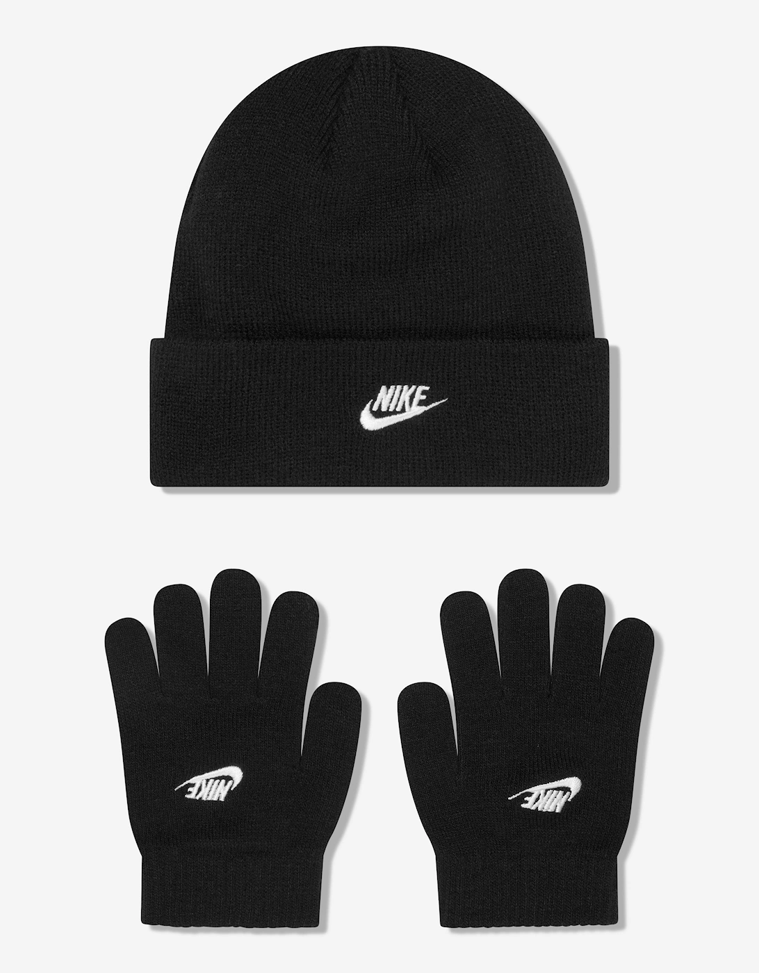 Boys Futura Beanie Hat And Gloves Set in Black, 5 of 4