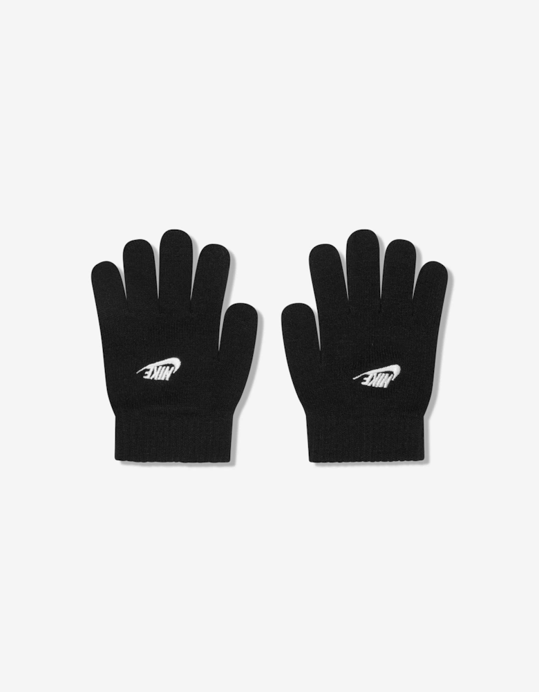Boys Futura Beanie Hat And Gloves Set in Black