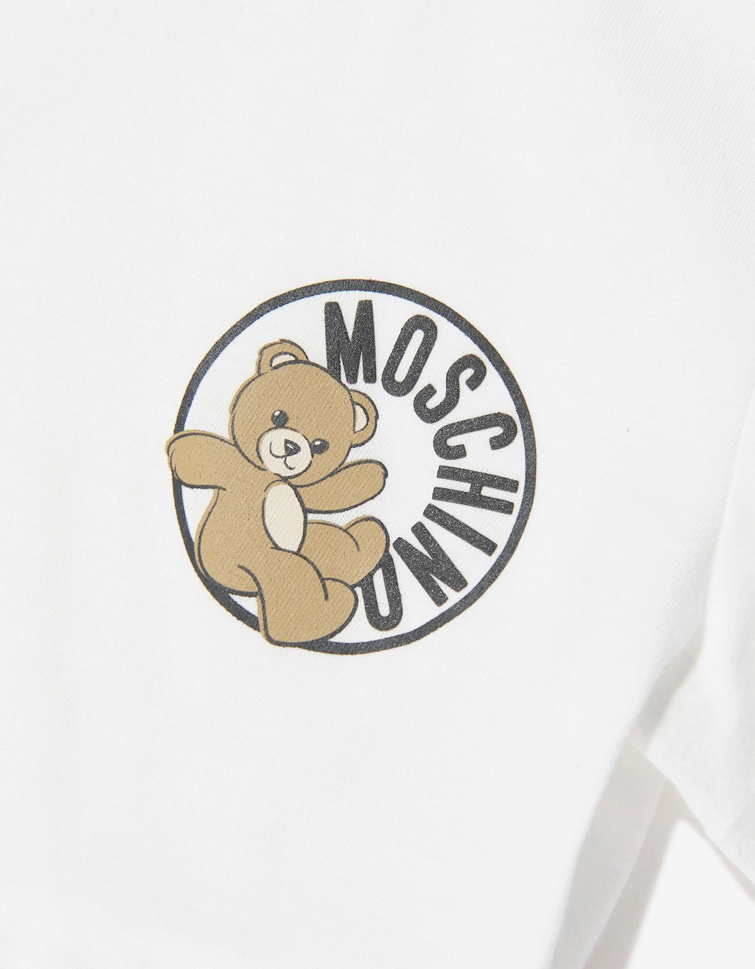 Baby Teddy Bear Logo Short Set in Beige