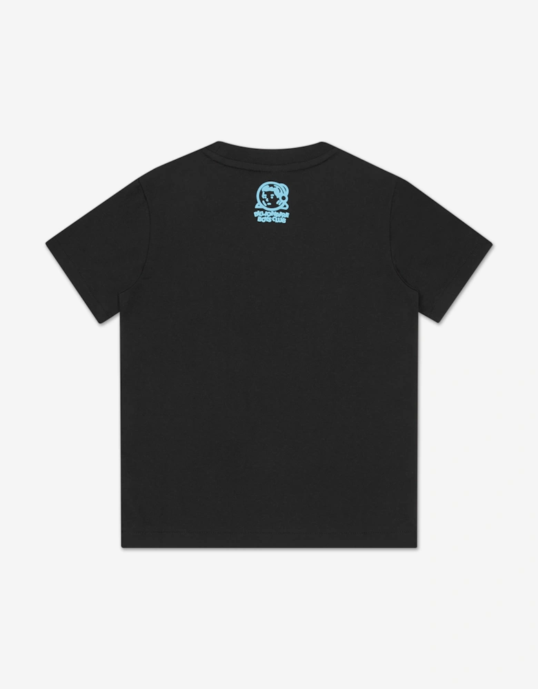 Boys Gradient Puff Print Arch Logo T-Shirt in Black