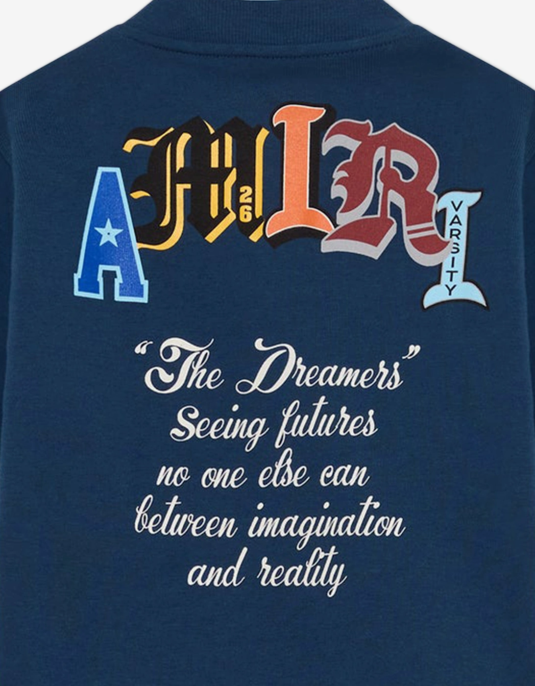 Boys Varsity Patch Baseball Shirt in Navy