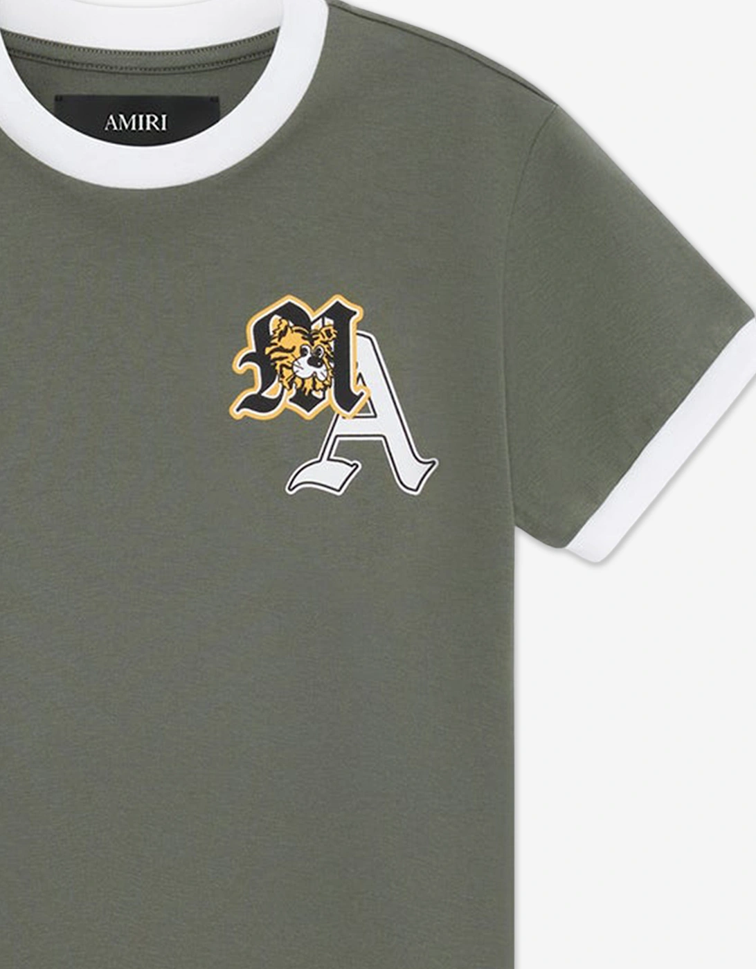 Kids Varsity Patch Ringer T-Shirt in Green