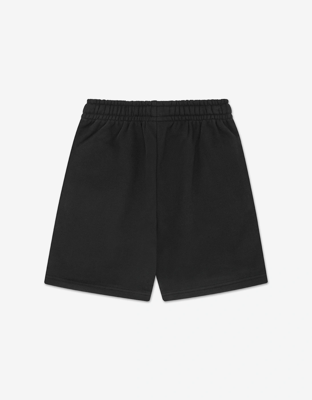 Boys Distorted Arch Logo Shorts in Black