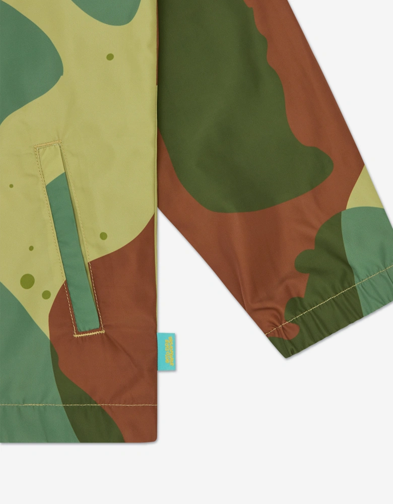 Boys Space Camo Coach Jacket in Green