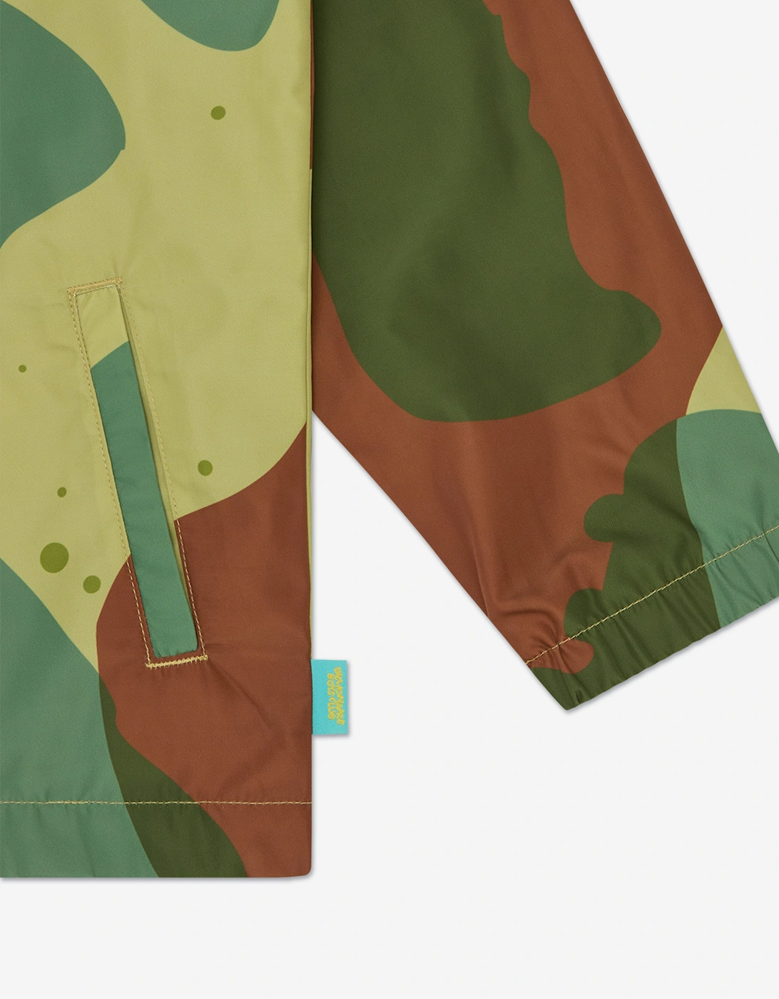 Boys Space Camo Coach Jacket in Green