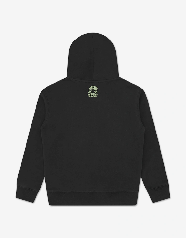 Boys Space Camo Arch Logo Popover Hoodie in Black