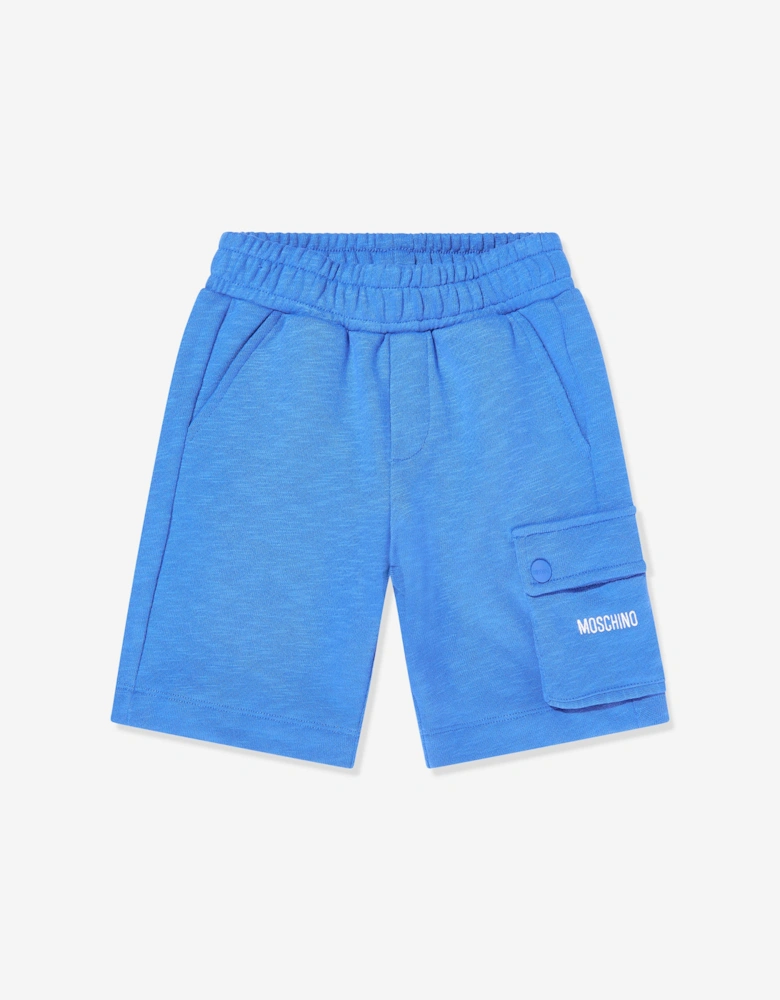 Boys Logo Pocket Shorts in Blue