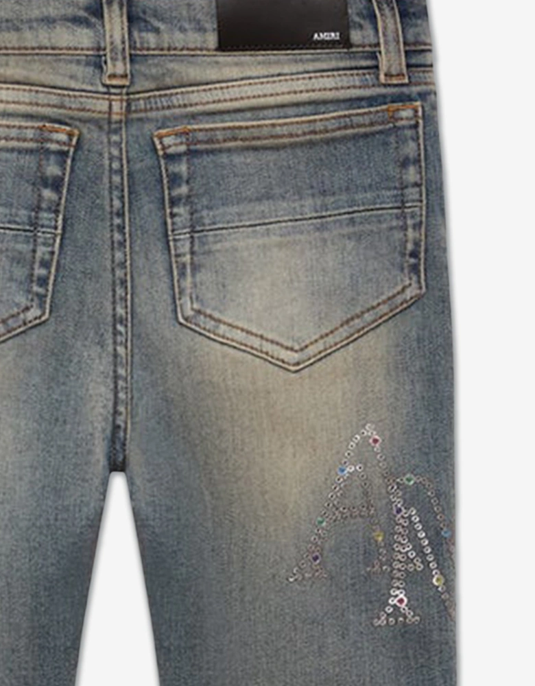 Kids Staggered Jeans in Blue