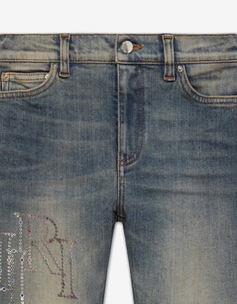 Kids Staggered Jeans in Blue