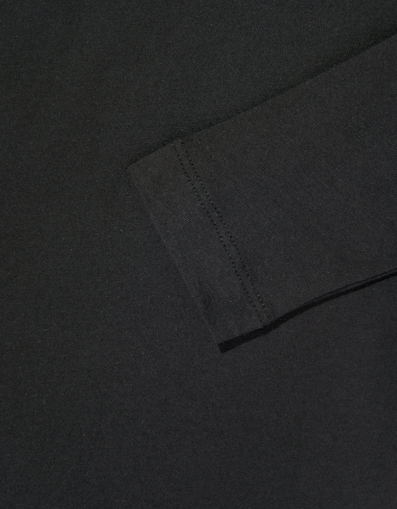 Kids Teddy Logo Long Sleeve T-Shirt in Black