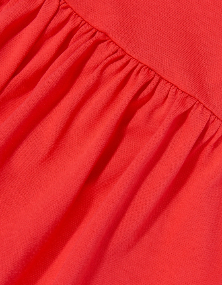 Baby Girls Logo Dress in Red